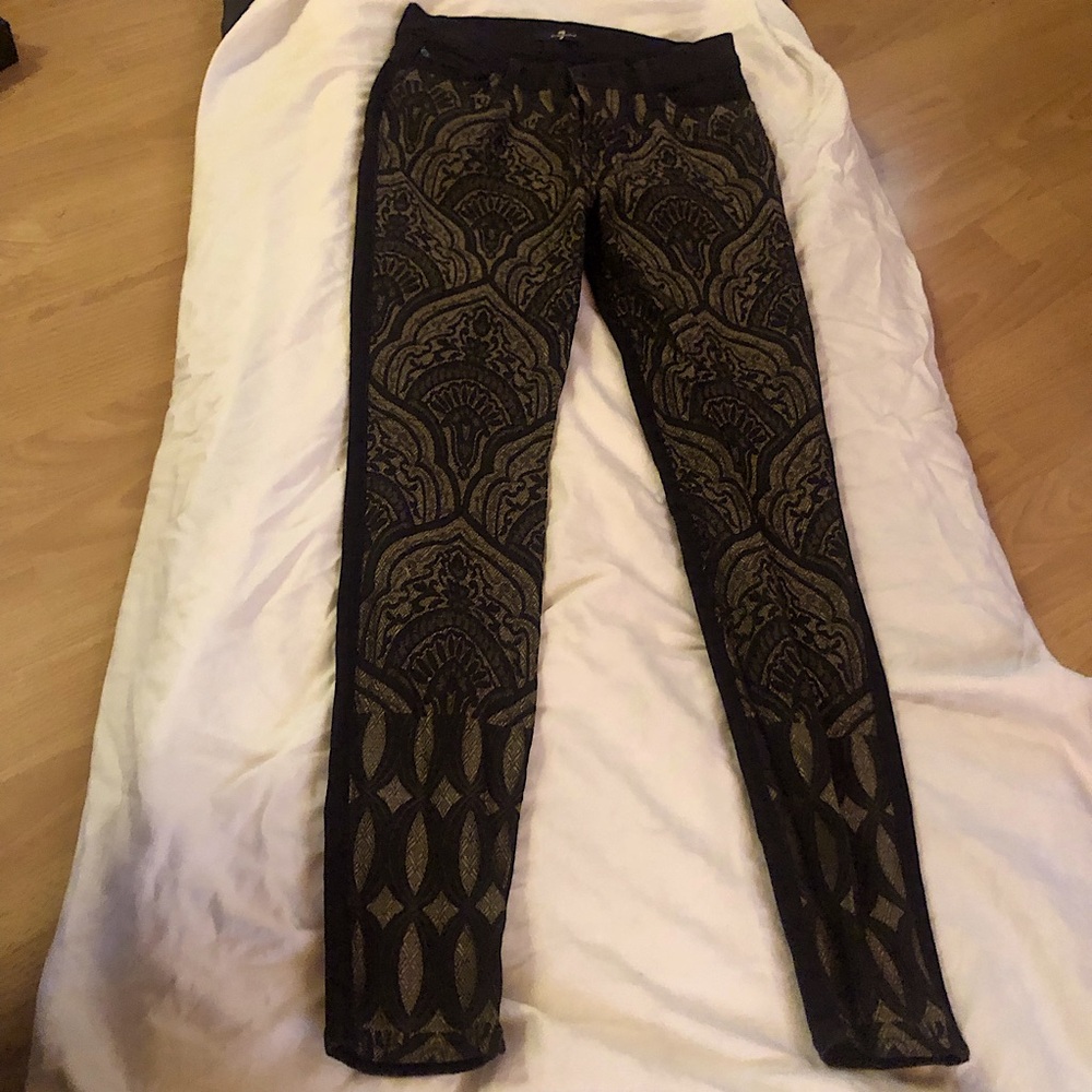 7 for all man kind black jeans size 27 NWOT